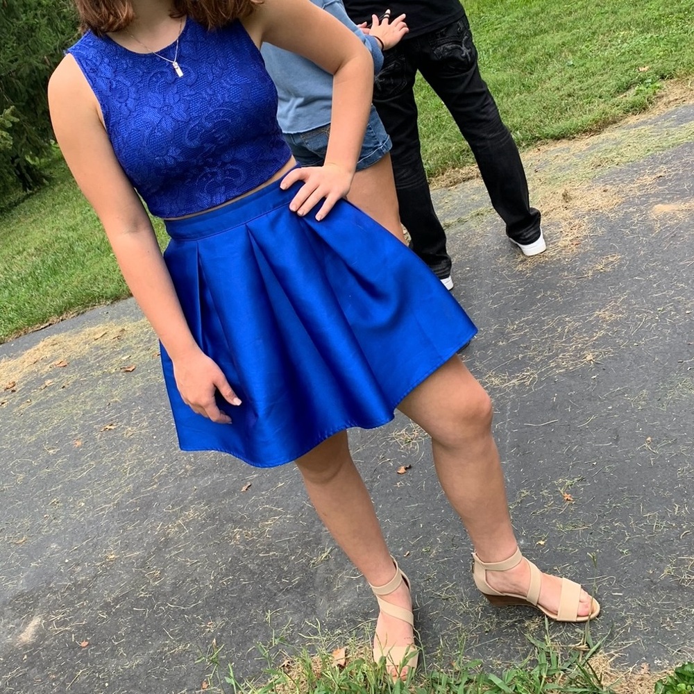 Teeze Me Royal Blue Junior Formal 2 pc. Dress size 1